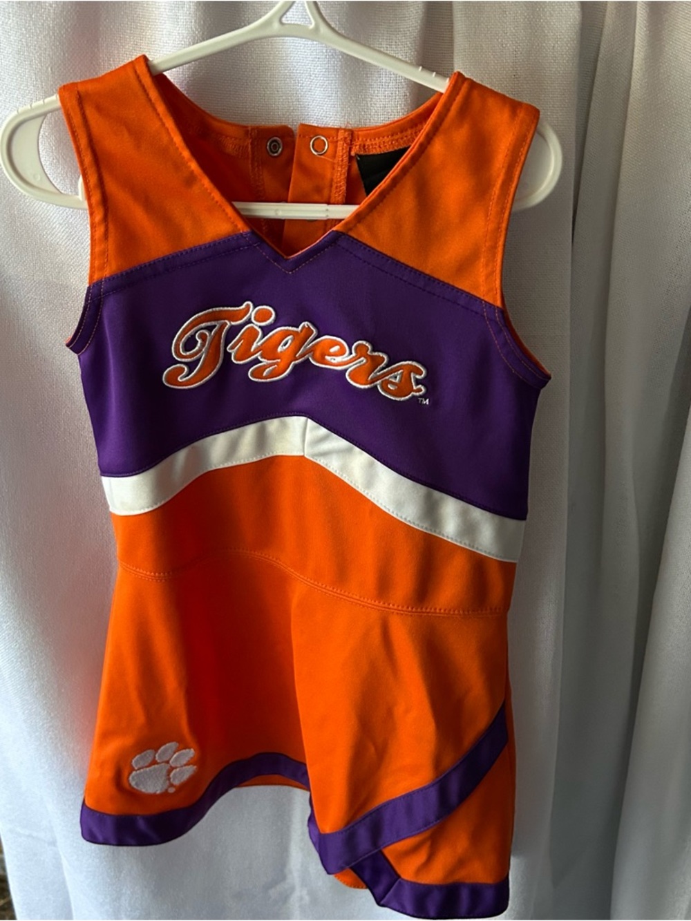Clemson toddler cheer outfit